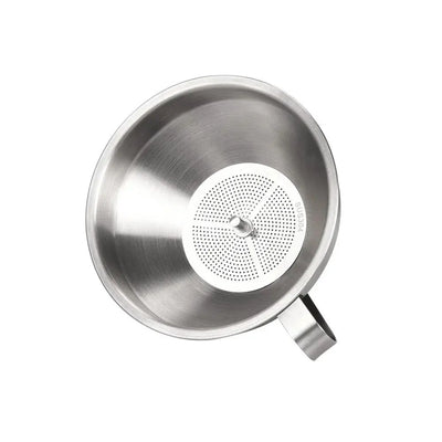 Stainless Steel Funnel Kitchen Oil Liquid Metal Funnel with Detachable Filter Wide Mouth Funnel for Canning Kitchen Tools by Smarsty