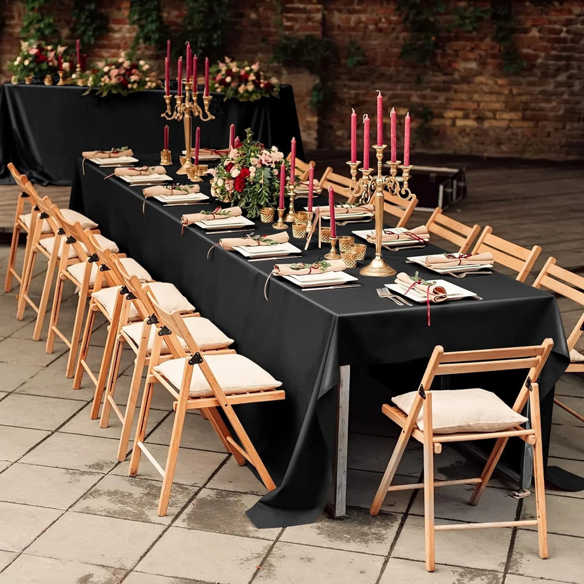 Satin Rectangle Tablecloth for Elegant Wedding Decor - Smarsty