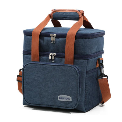 Double Layer Lunch Bag Large Capacity Thermal Insulation - Smarsty