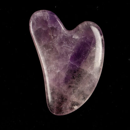 Rose Quartz Gua Sha Facial Massage Tool for Lifting and Firming - Smarsty