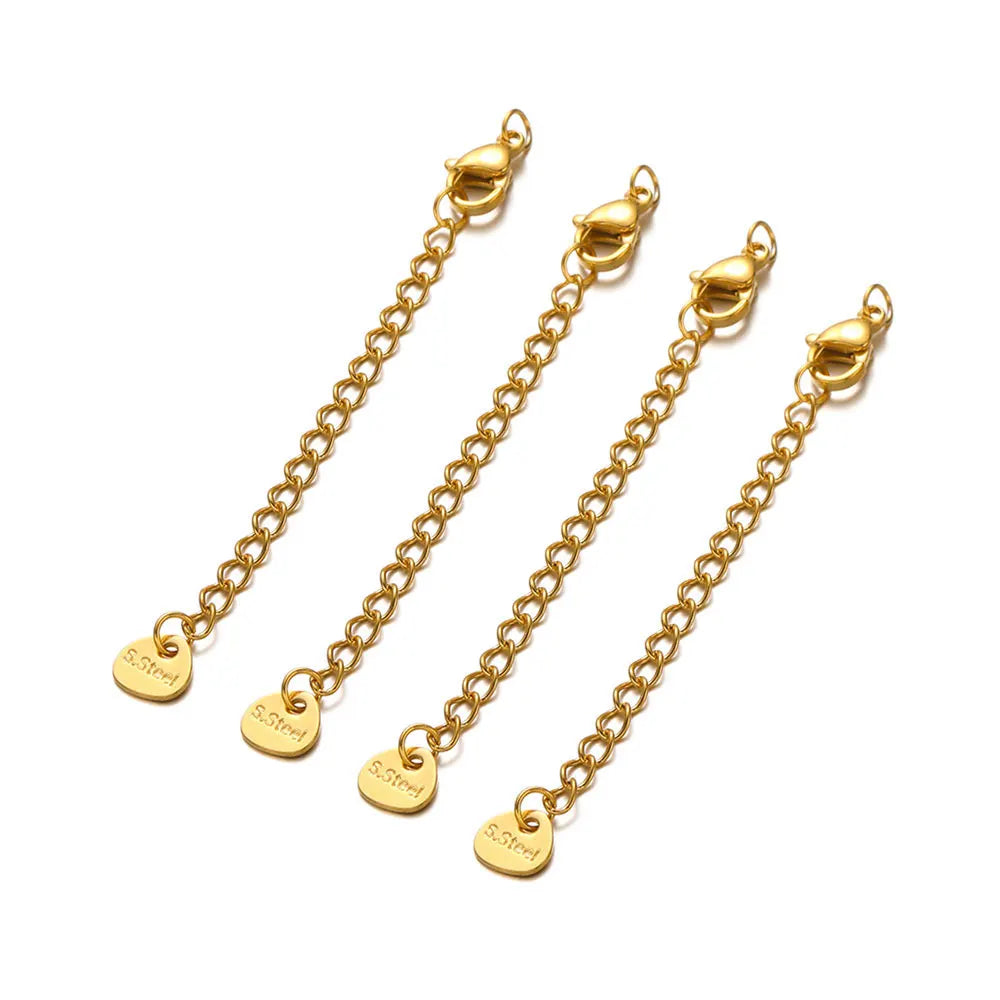 Stainless Steel Extension Chains Lobster Clasps Durable - Smarsty