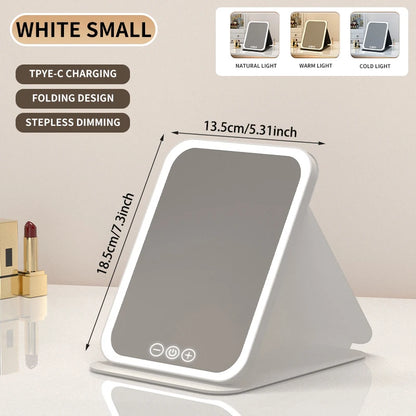 Dimmable LED Makeup Mirror with Touch Screen Convenience - Smarsty