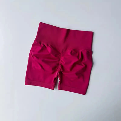 Summer High-Waist Women's Yoga Shorts Breathable Fitness Butt Lift Sports Running Shorts Cycling Push-Up Workout Gym Shorts - Smarsty