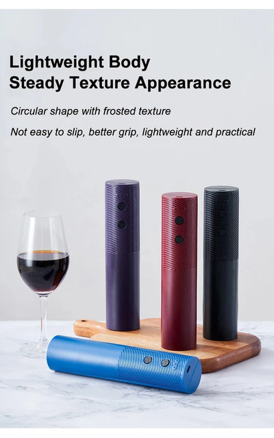 Electric Wine Bottle Opener Automatic Red Wine Corkscrew Rechargeable Wine Opener One-click Button Wine Tools Kitchen Products - Smarsty