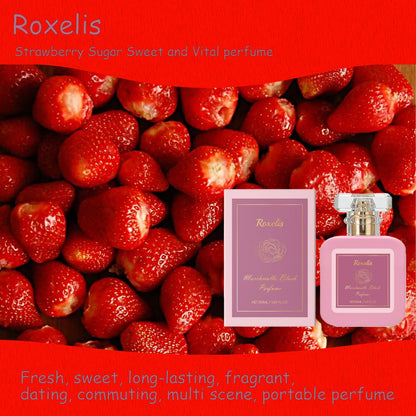 Roxelis Strawberry Sugar Sweet and Vital perfume Fresh, Sweet and Lasting Fragrance Date Commuting Multi Scene Portable Perfume