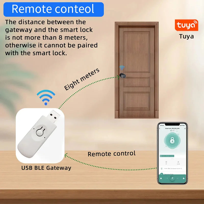 Smart Fingerprint Door Lock with Remote Control - Smarsty