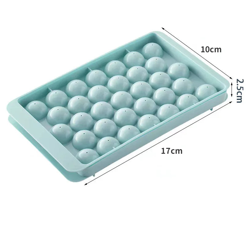 33 Ice Boll Hockey PP Mold Frozen Whiskey Ball Popsicle Ice Cube Tray Box Lollipop Making Gifts Kitchen Tools Accessories - Smarsty