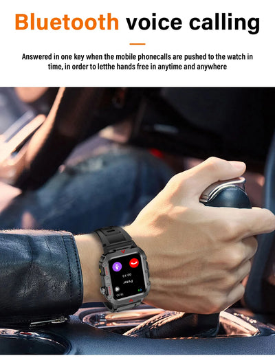 LAXASFIT Outdoor Military Smartwatch with Fitness Tracking - Smarsty