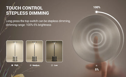 USB Rechargeable LED Night Light Touch Table Lamp - Smarsty