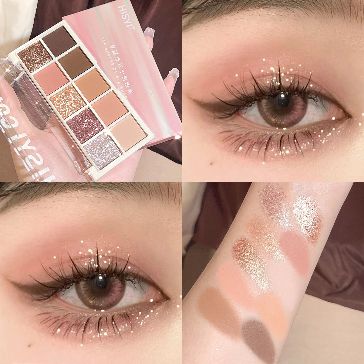 Star Rejuvenation Ten-Color Eye Shadow Palette Matte Finish - Smarsty