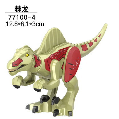 Jurassic World 3 Brutal Raptor Building Blocks Dinosaur Bricks Tyrannosaurus Indominus I-Rex Assemble Toy For Children by Smarsty