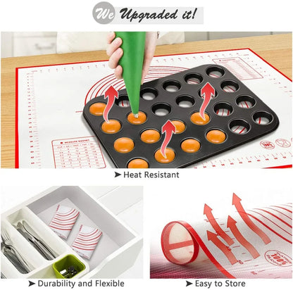 Non-Stick Silicone Baking Mat for Easy Dough Preparation - Smarsty