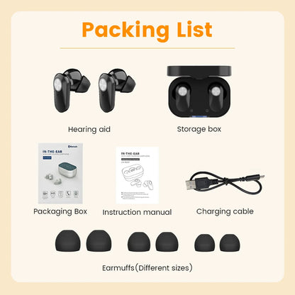 Rechargeable Invisible Hearing Aid for Clear Sound - Smarsty
