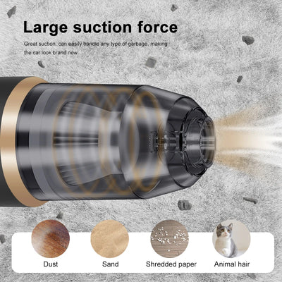 Wireless Car Vacuum Cleaner for Cleaning Bedroom Carpets Portable High Power Function Home Appliance Cleaning Machine - Smarsty