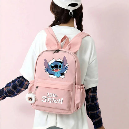 HOT Disney Lilo Stitch Backpack for Girl Boy Student Teenager Children Rucksack Women Casual School Bags Kids Birthday Gift Toy - Smarsty