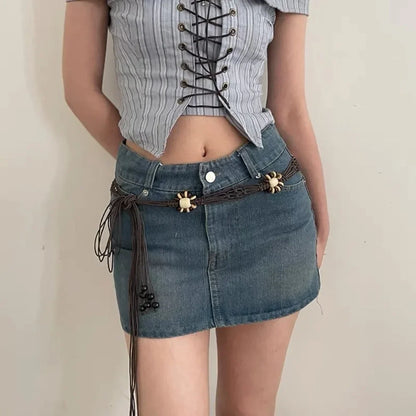 Bohemian Butterfly Tassel Waist Chain Adjustable Belt - Smarsty