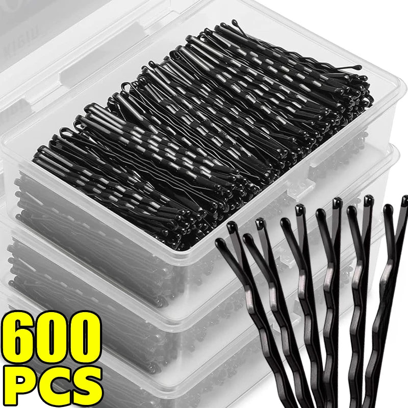 Black Bobby Pins Set for Effortless Hair Styling - Smarsty