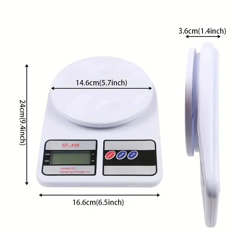 Digital Kitchen Scale 10kg with LED Display - Smarsty