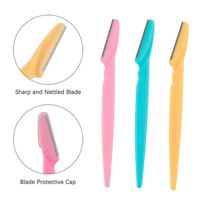 Eyebrow Razor Set with Precision Safety Covers - Smarsty