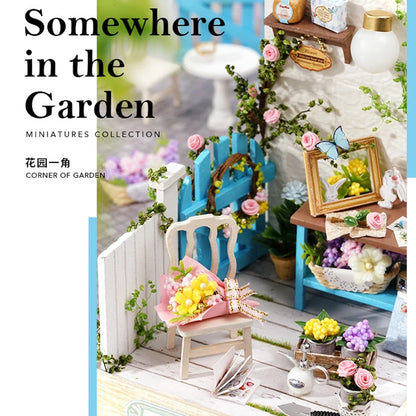 DIY Wooden Miniature Doll House Model Building Kits Small House Toy With Furniture For Children Gift Wooden Crafts Dollhouse by Smarsty