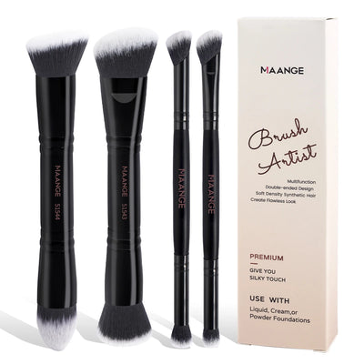 MAANGE 4 Piece Makeup Brush Set for Beginners - Smarsty