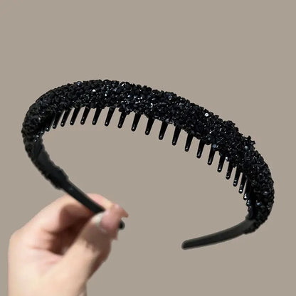 Non Slip Rhinestone Headbands With Secure Wave Grip - Smarsty