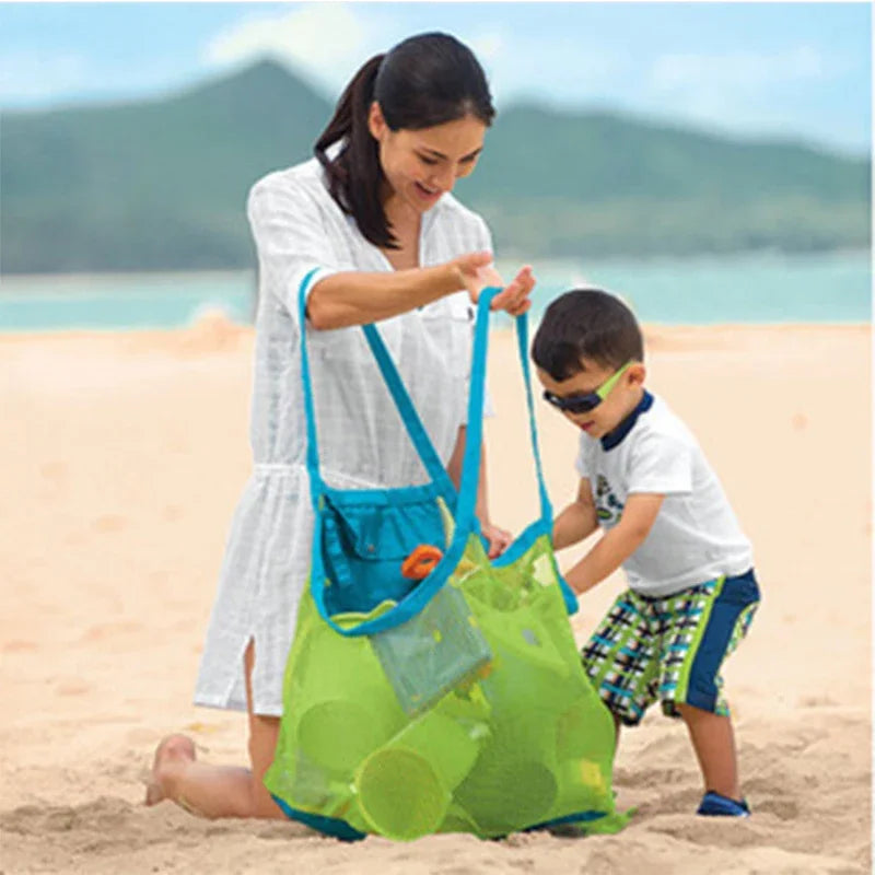 Portable Mesh Beach Tote For Kids Bath Toy Storage Bag - Smarsty