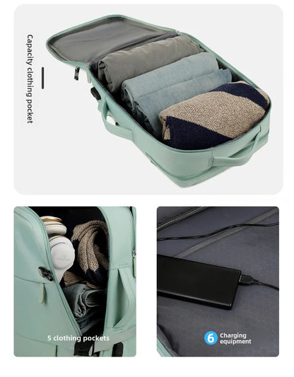 2025Men Women's Bag Large Capacity Journey Multifunction Backpack With Shoe Storage Multilayer Dry And Wet Separation Waterproof