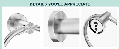 Modern Stainless Steel Towel Ring for Easy Storage - Smarsty