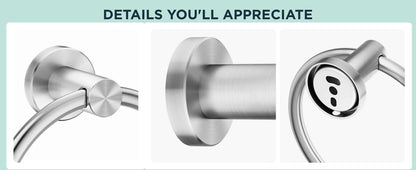 Modern Stainless Steel Towel Ring for Easy Storage - Smarsty