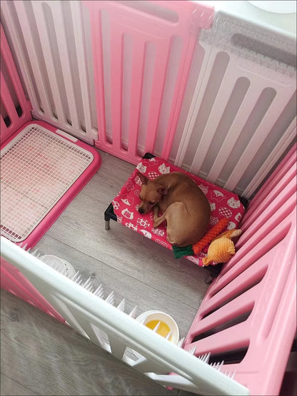 Portable Elevated Dog Bed with Washable Fabric - Smarsty