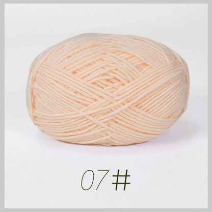 Soft Milk Cotton Yarn for Hand Knitting Projects - Smarsty