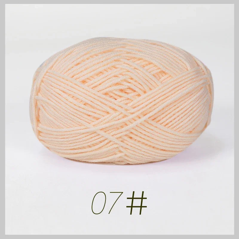 Soft Milk Cotton Yarn for Hand Knitting Projects - Smarsty