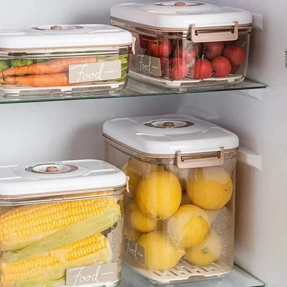 Food Vacuum Storage Box Sealed Kitchen Fresh-Keeping Box Large Capacity Food Transparent Storage Container with Vacuum Pump
