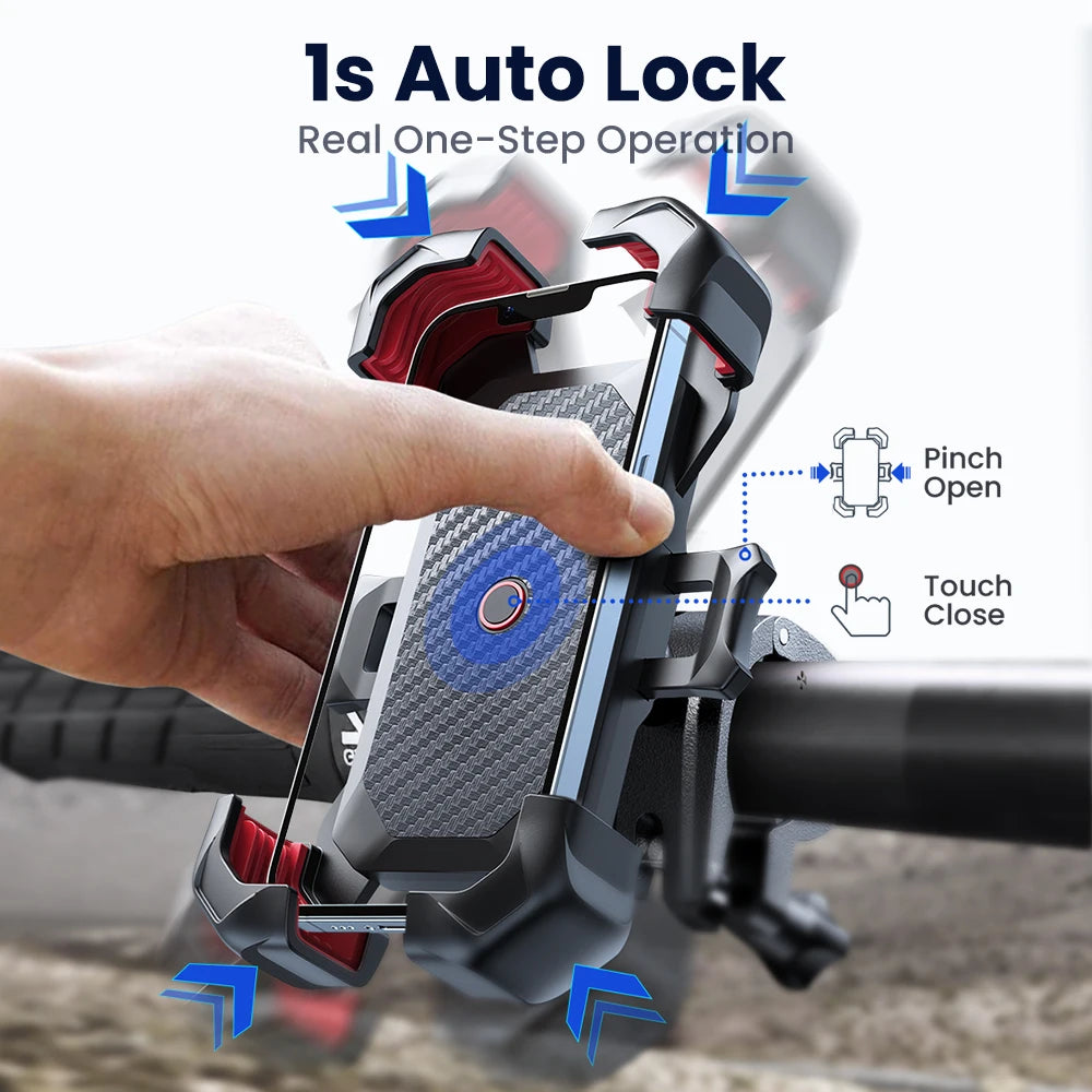 Universal Bike Phone Holder 360 Degree View Shockproof - Smarsty