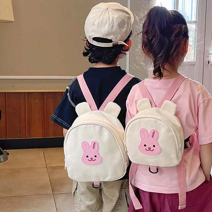 Canvas Baby Backpack Anti Lost Kids School Bag Bear Travel - Smarsty