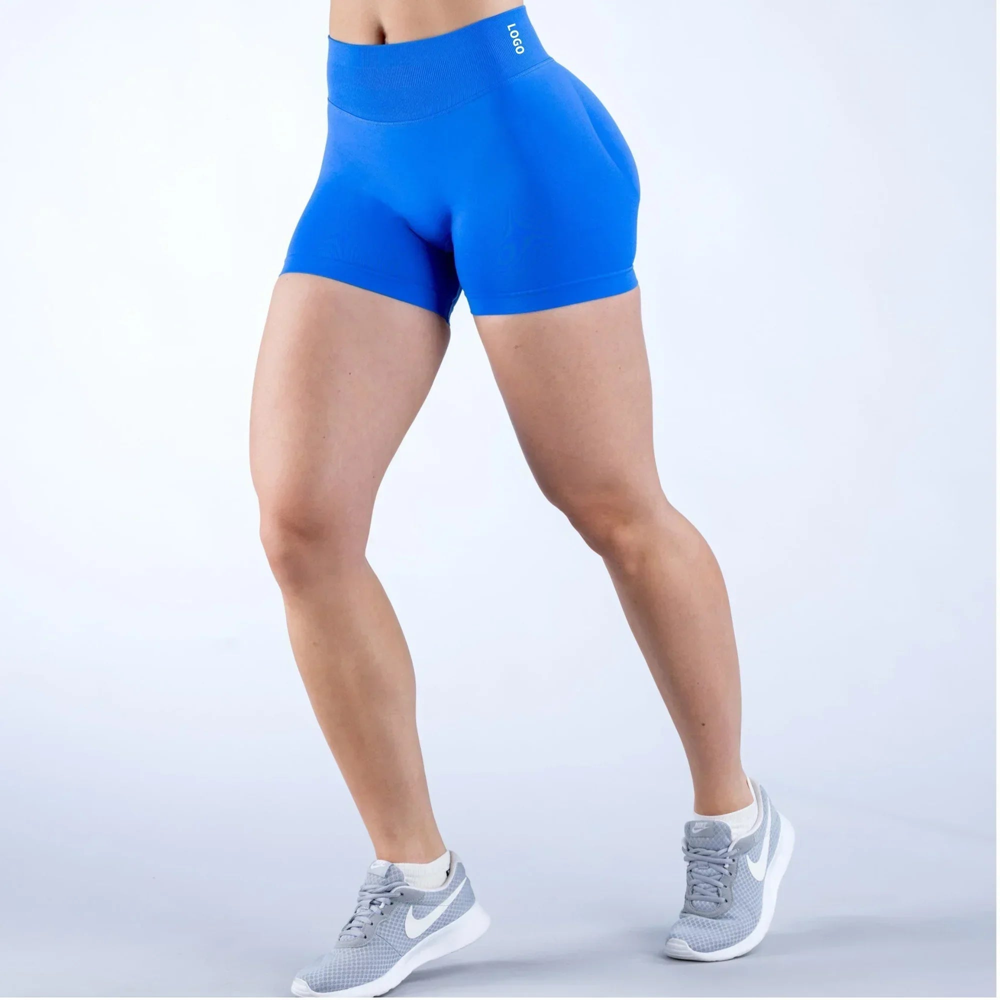 Summer High Waisted Yoga Shorts Fashionable and Sexy Running Fitness Pants Solid Color Yoga Leggings Customizable labels - Smarsty