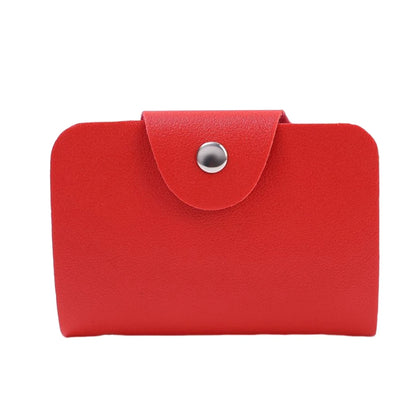 24 Bits Credit Card Holder Business Bank Card Pocket PU Large Capacity Card Cash Storage Clip Organizer Case ID Holder Pouch