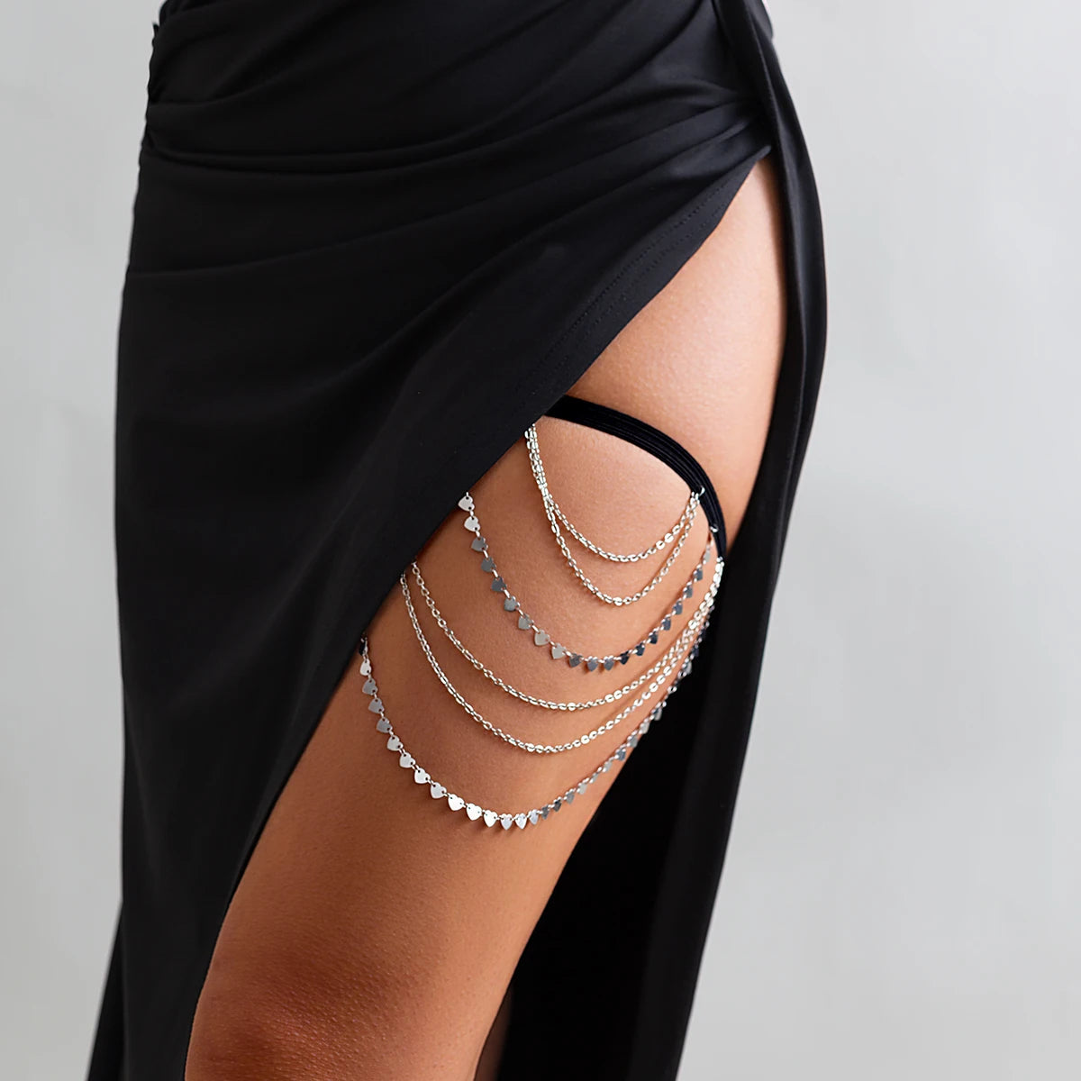 Boho Chic Elastic Band Leg Chain Body Jewelry - Smarsty