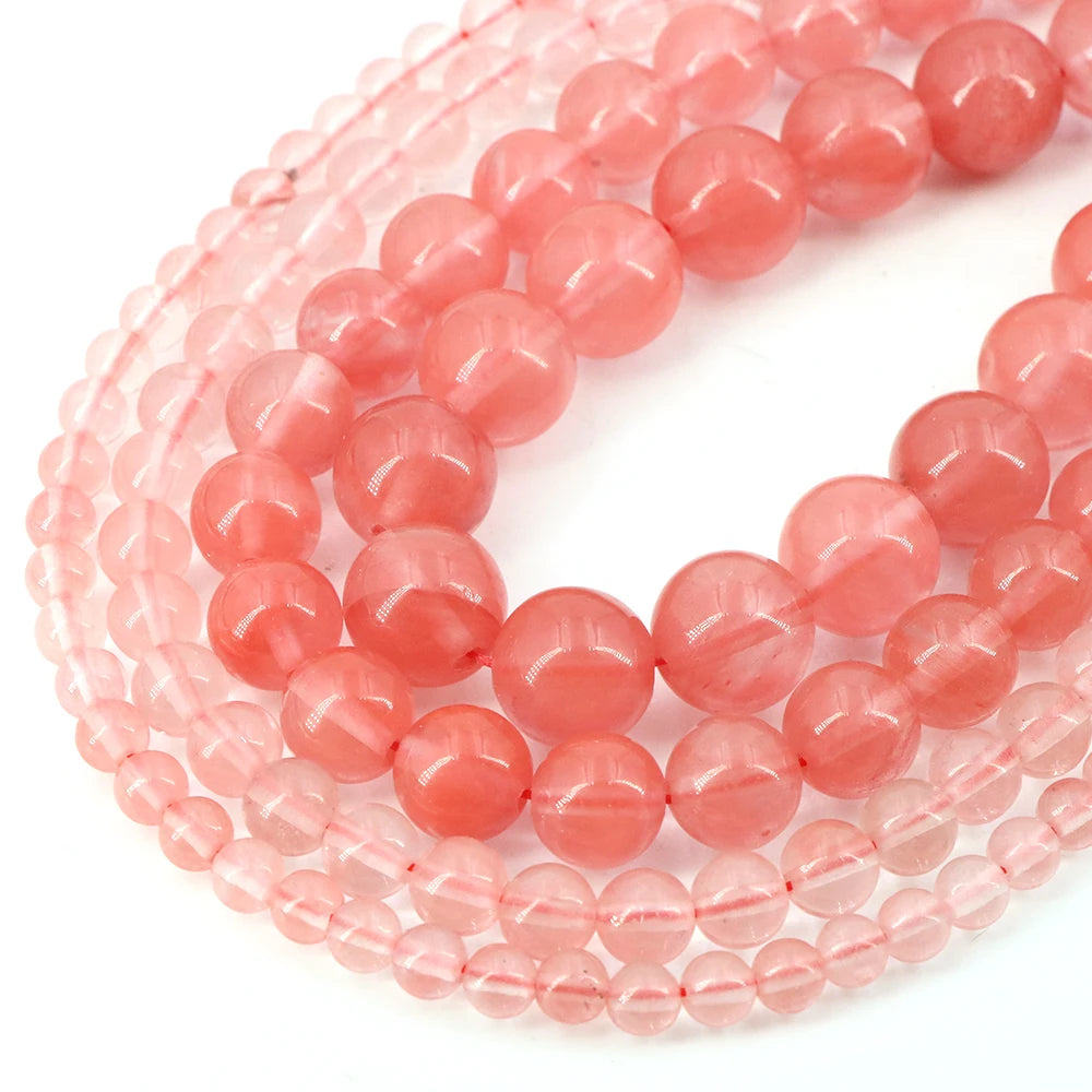 Natural Stone Beads Blue Tiger Eye Crystal Amethyst Rose Quartz Gemstone Bead for Jewelry Making Bracelet Necklace 4/6/8/10MM - Smarsty