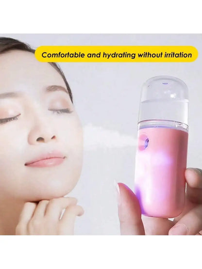 USB Mist Facial Sprayer  Humidifier Rechargeable Nebulizer Face Steamer Moisturizing Beauty Instruments Face Skin Care Tools - Smarsty