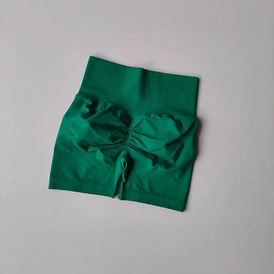 Summer High-Waist Women's Yoga Shorts Breathable Fitness Butt Lift Sports Running Shorts Cycling Push-Up Workout Gym Shorts - Smarsty