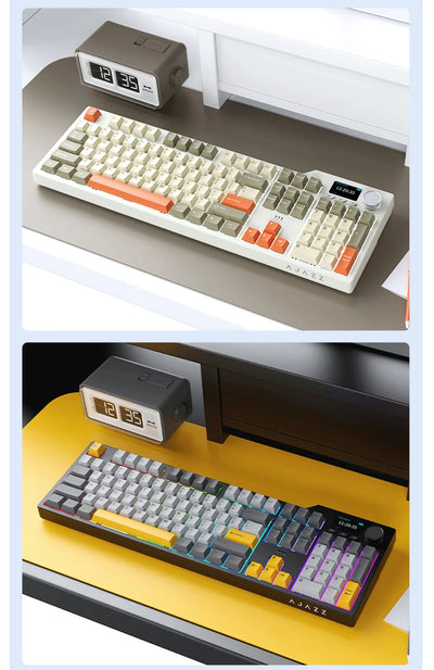 Tri Mode Gaming Keyboard With Hot Swap 104 Keys Gasket - Smarsty