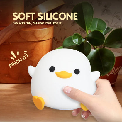 Cute Duck Night Light with Touch Sensor and Timer - Smarsty