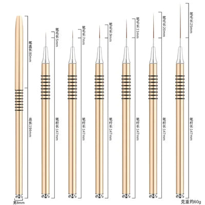 Professional Nail Art Liner Brushes for Precision Designs - Smarsty