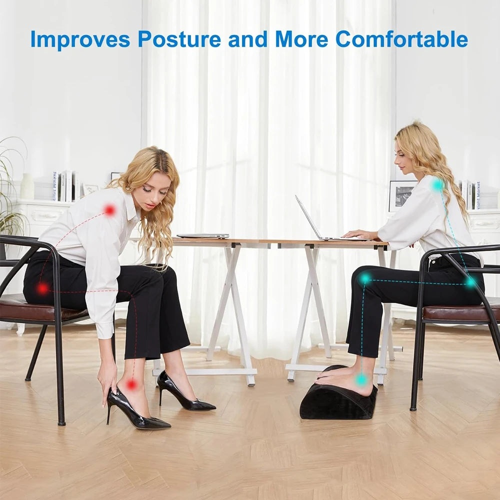 Ergonomic Memory Foam Foot Rest for Office Comfort - Smarsty