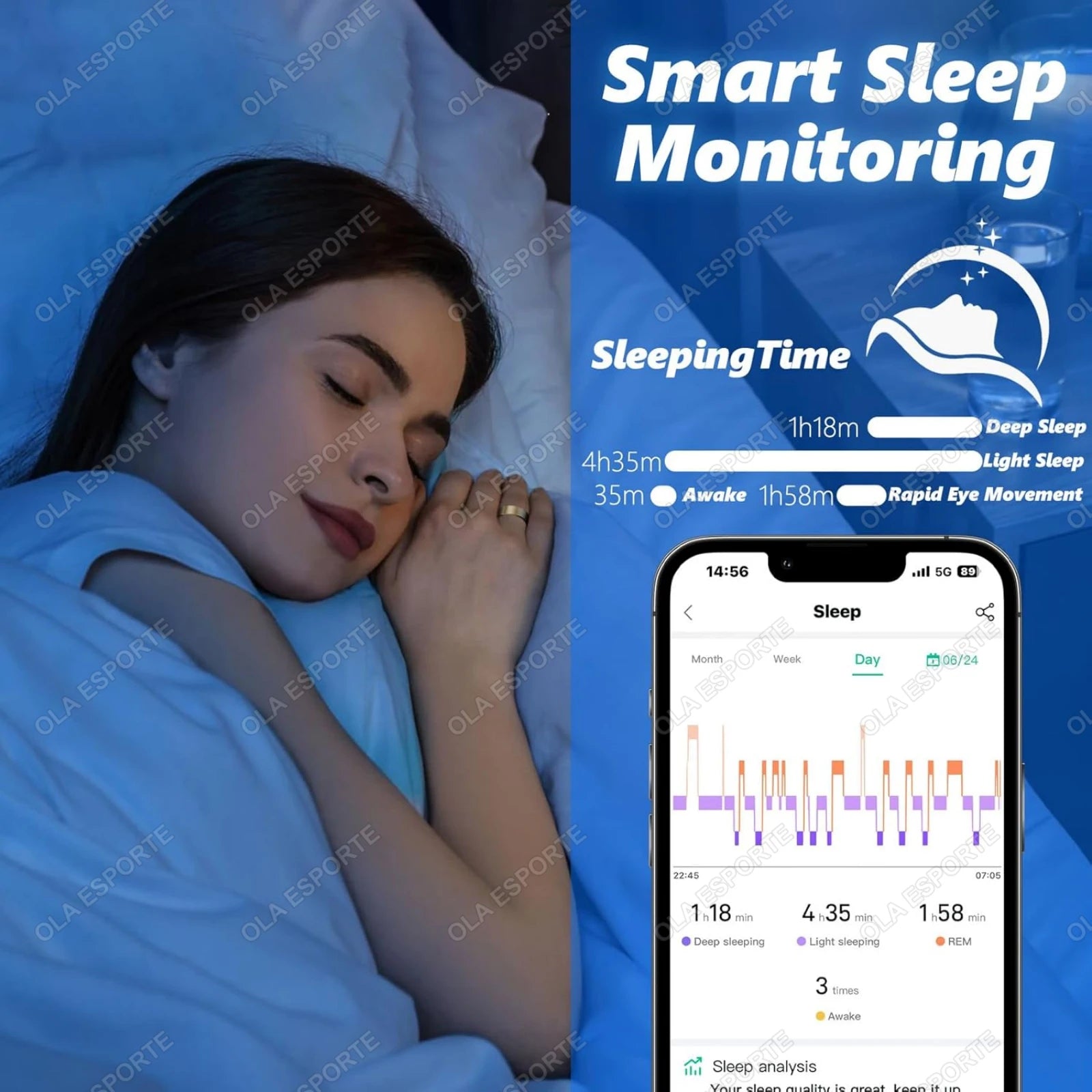 2025 Smart Ring Blood Pressure Heart Rate Sleep Monitoring Smartring IP68 & 5ATM Waterproof Multi-sport Mode Smartring Man Women - Smarsty