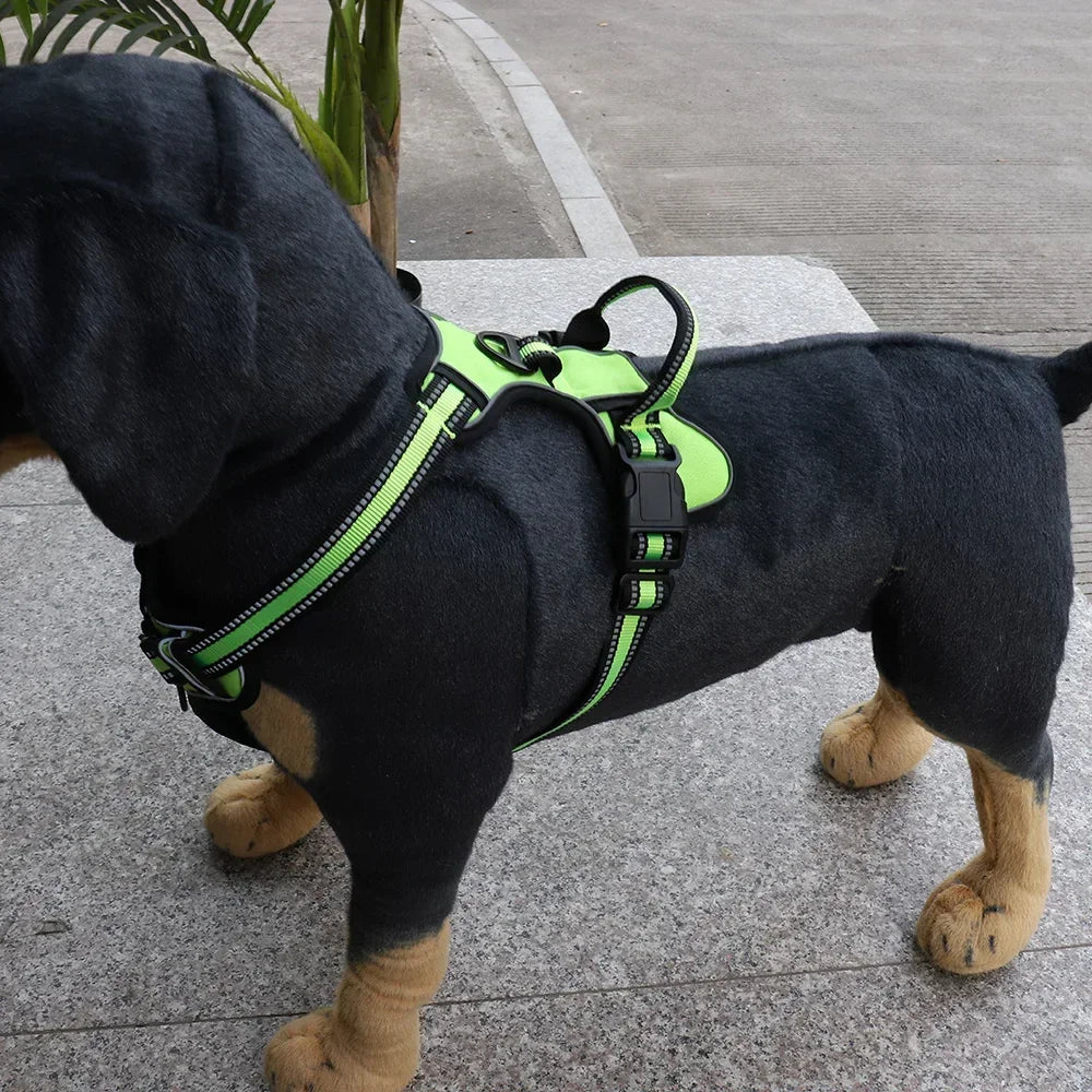 Reflective Adjustable Nylon Dog Harness for No Pull Comfort - Smarsty