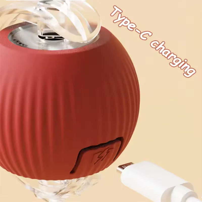 Interactive Cat Rolling Ball Toy with Rechargeable Tail - Smarsty