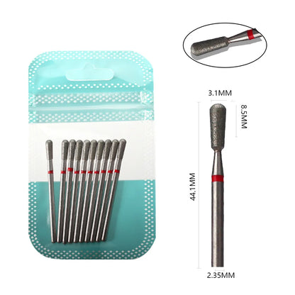 10 Piece Diamond Nail Drill Bit Set for Perfect Manicures - Smarsty